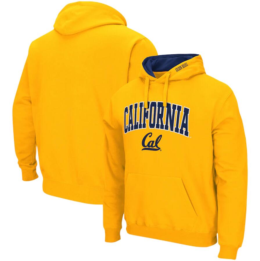 Custom Calfornia Golden Bears Name And Number Hoodies-Gold